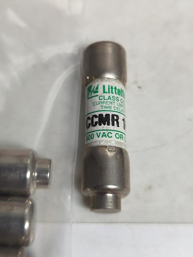 Used LITTELFUSE,CCMR10,CLASS CC 10 AMP FUSE LOT OF 20 PRE-OWNED