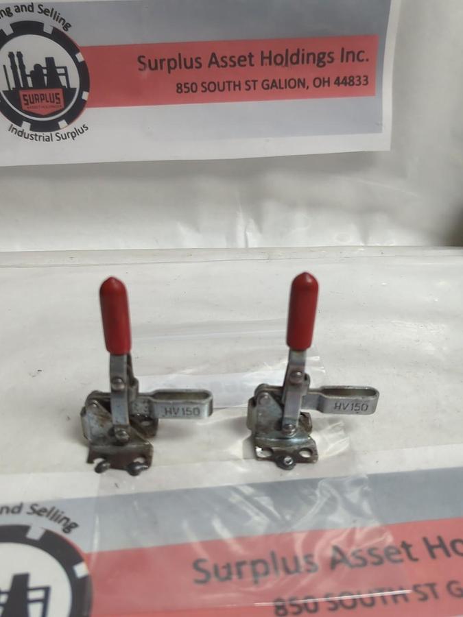 Used KAKUTA,HV150,HOLD DOWN TOGGLE CLAMP LOT OF 2 PRE-OWNED