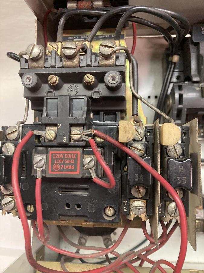 Used Allen-Bradley,2100 Series,12 INCH MCC Starter Bucket Ser C 10HP 480V 60HZ