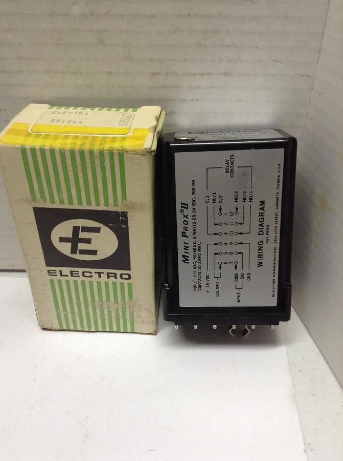 Electro,MODEL 55125,Mini Prox II Relay Output