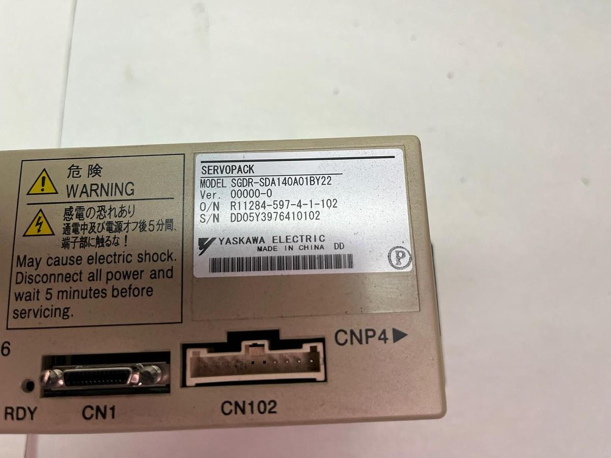 Used YASKAWA,SGDR-SDA140A01BY22,SERVO PACK DRIVE