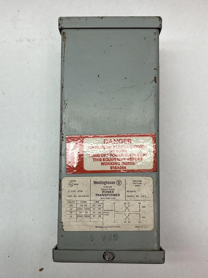 Used Westinghouse,6E4690 Type EPB,Transformer