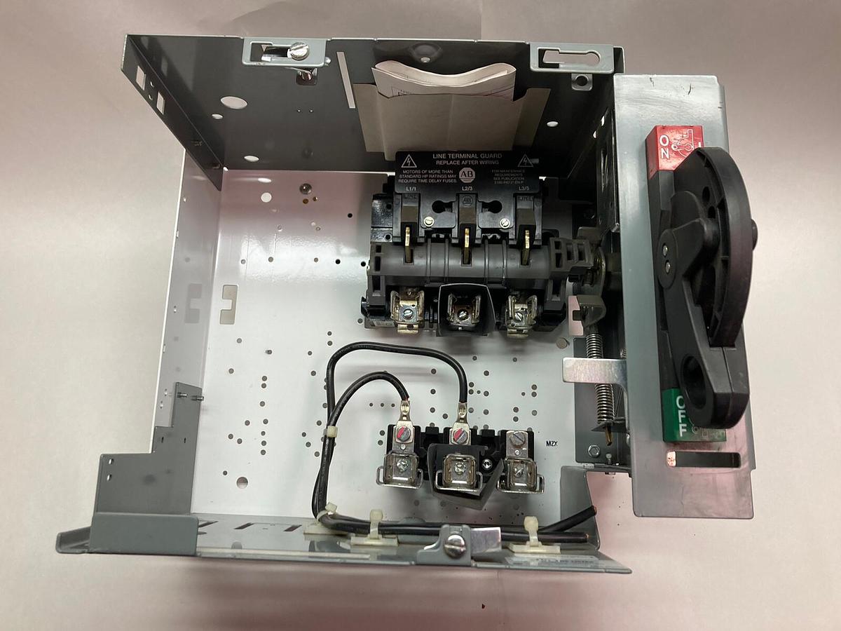 Used Allen-Bradley,2100 2196,12 Inch Fused MCC Disconnect Feeder Bucket