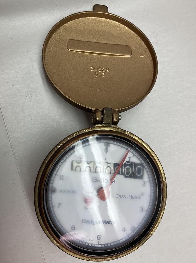 Used Badger,30928 0-3,Gallon Meter