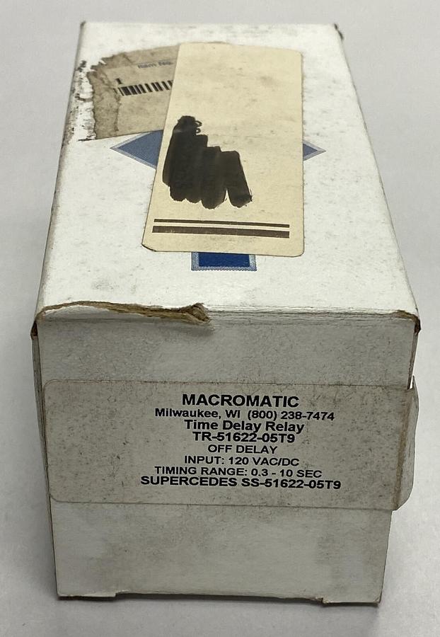 MACROMATIC,TR51622-05T9,TIME DELAY RELAY NOS