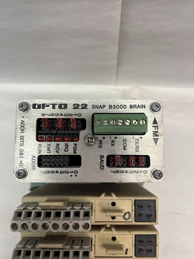 Used OPTO-22,B3000,SNAP BRAIN MODULE, BOARD & I/O MODULES