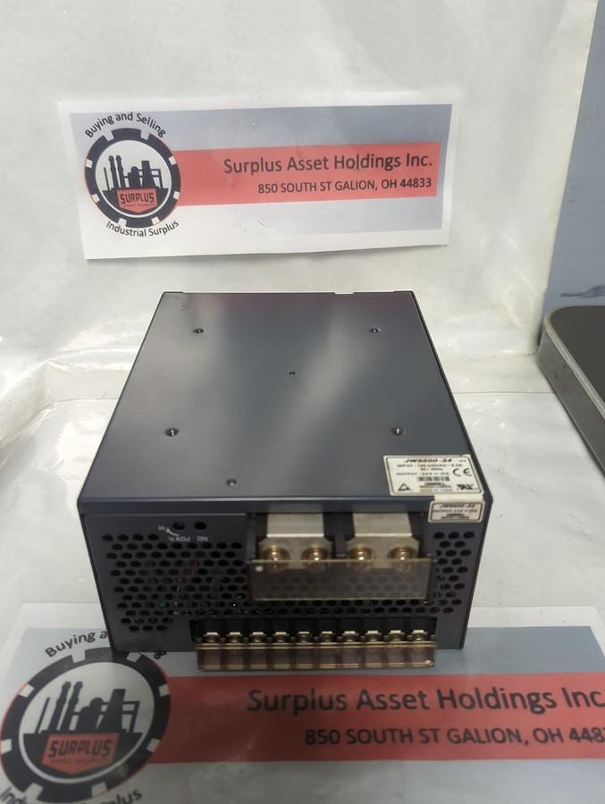 Used LAMBDA,JWS600-24,POWER SUPPLY 100-240VAC-8.2A PRE-OWNED