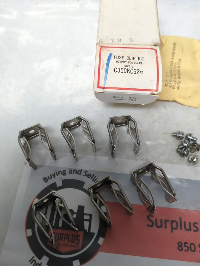 CUTLER HAMMER,C350KC62,FUSE CLIP KIT NOS