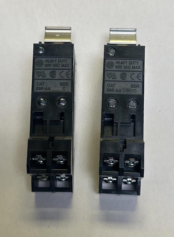 ALLEN BRADLEY,595-AA,AUXILIARY CONTACT LOT OF 2 NOS