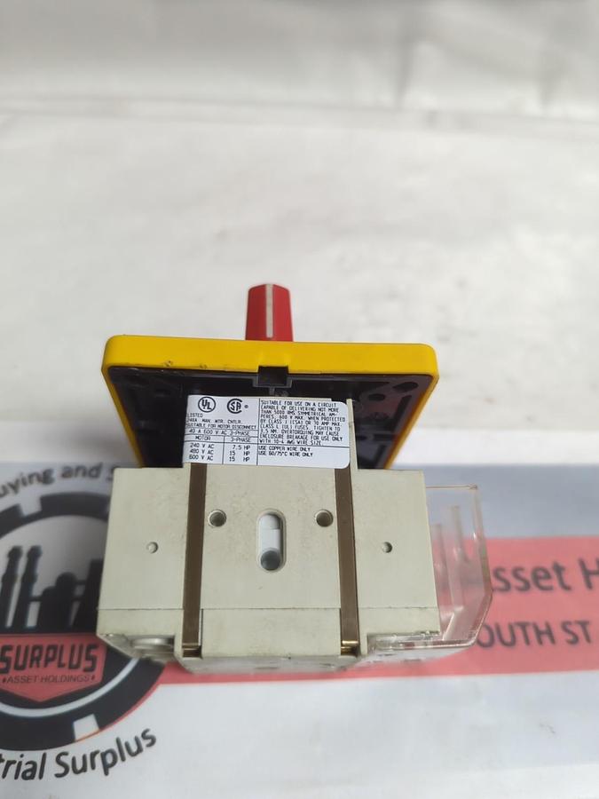 Used EE CONTROLS,32990088,DISCONNECT SWITCH E D2-3BE-3FM-RG PRE-OWNED