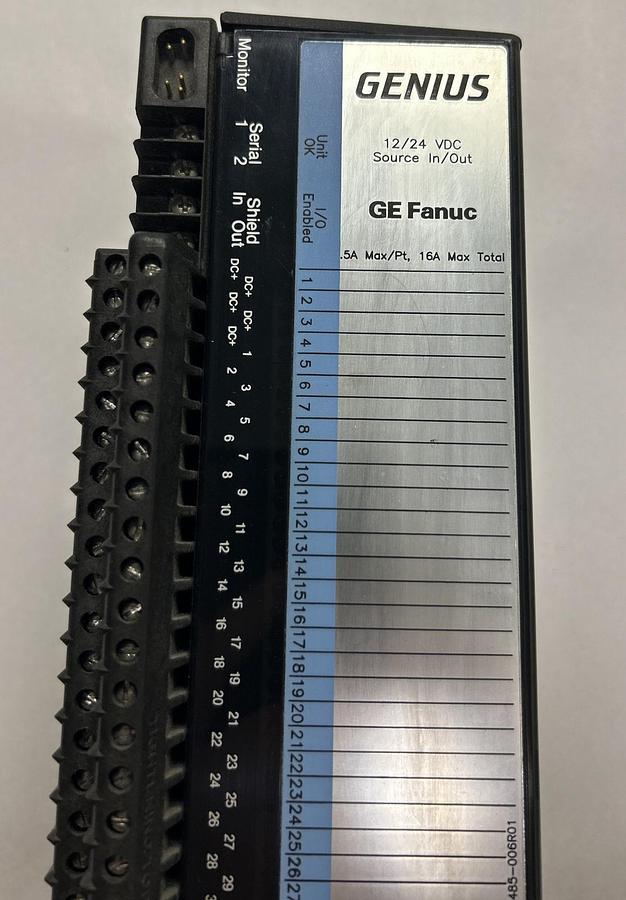 Used GE FANUC,IC660EBD024F,GENIUS BLOCK ELECTRONIC MODULE