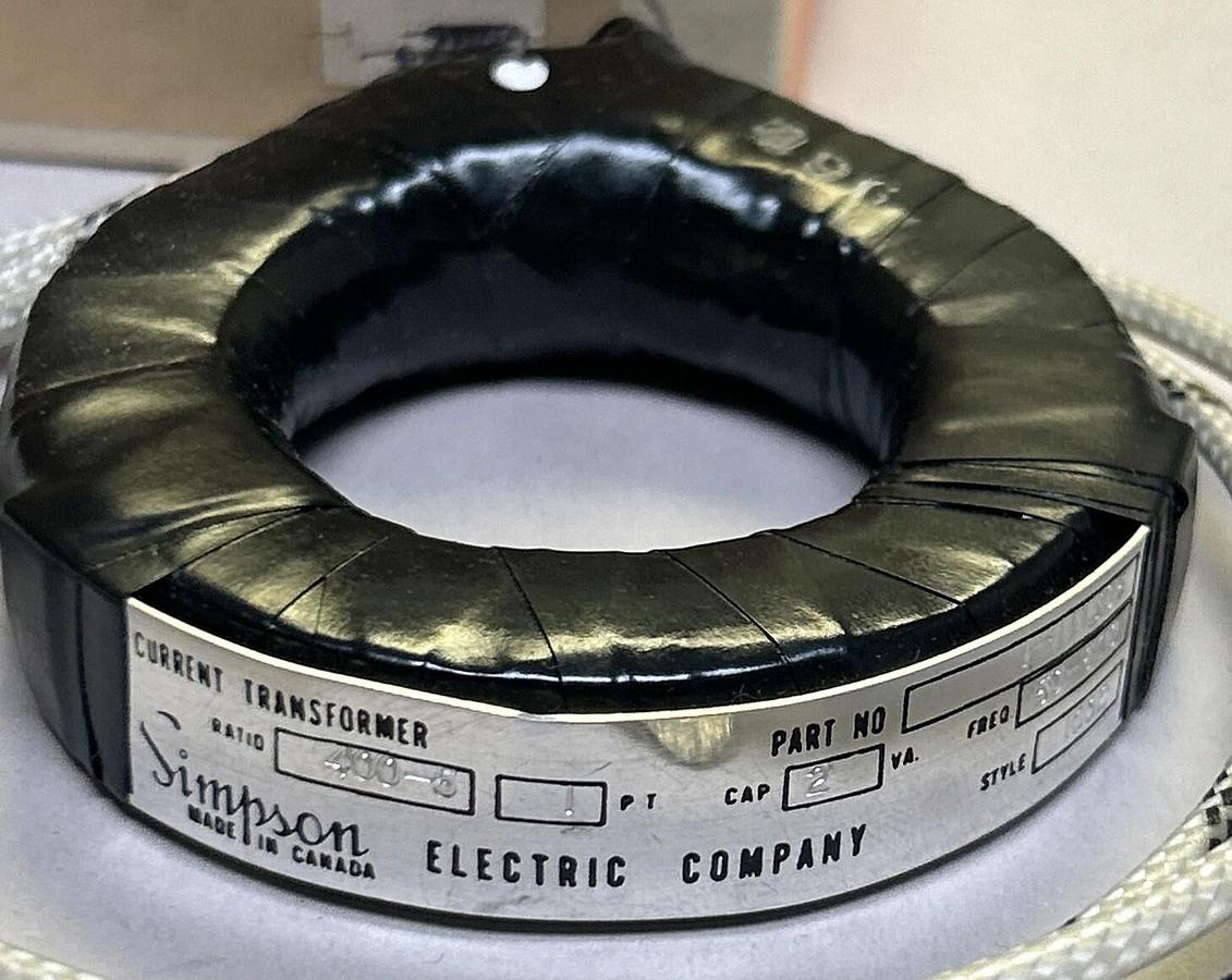 Used SIMPSON,1305,CURRENT REANSFORMER 400A NEW