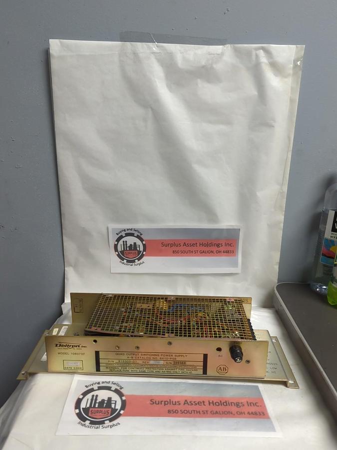 Used ALLEN BRADLEY,10607XF,DELTRON QUAD SWITCHING POWER SUPPLY PRE-OWNED