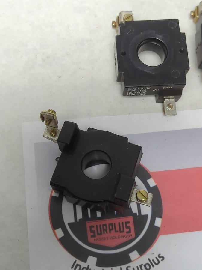 Used SQUARE D,LX44,TYPE 9998 UNLATCH COIL 120V 60HZ 110V 50HZ LOT OF 4 PRE-OWNED