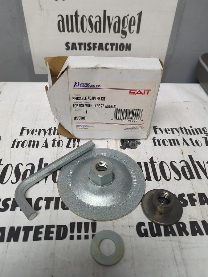 UNITED ABRASIVE SAIT,95000,TYPE 27 ADAPTER KIT MISSING 1 WASHER/SPACER NOS