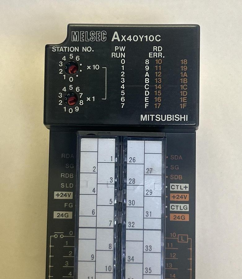 Used MITSUBISHI,AX40Y10C,INPUT / OUTPUT UNIT
