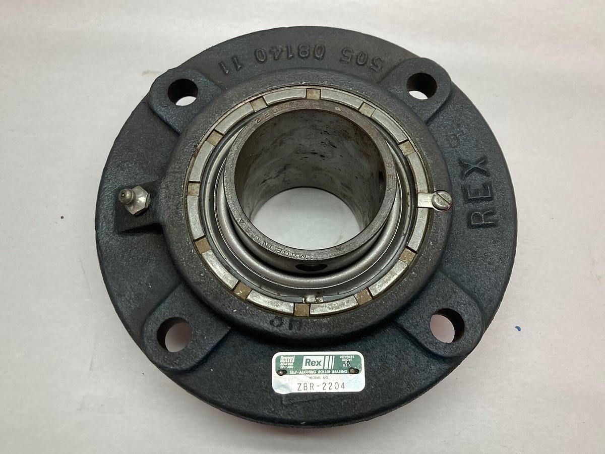 Used Rex,ZBR-2204,Flanged Spherical Roller Bearing