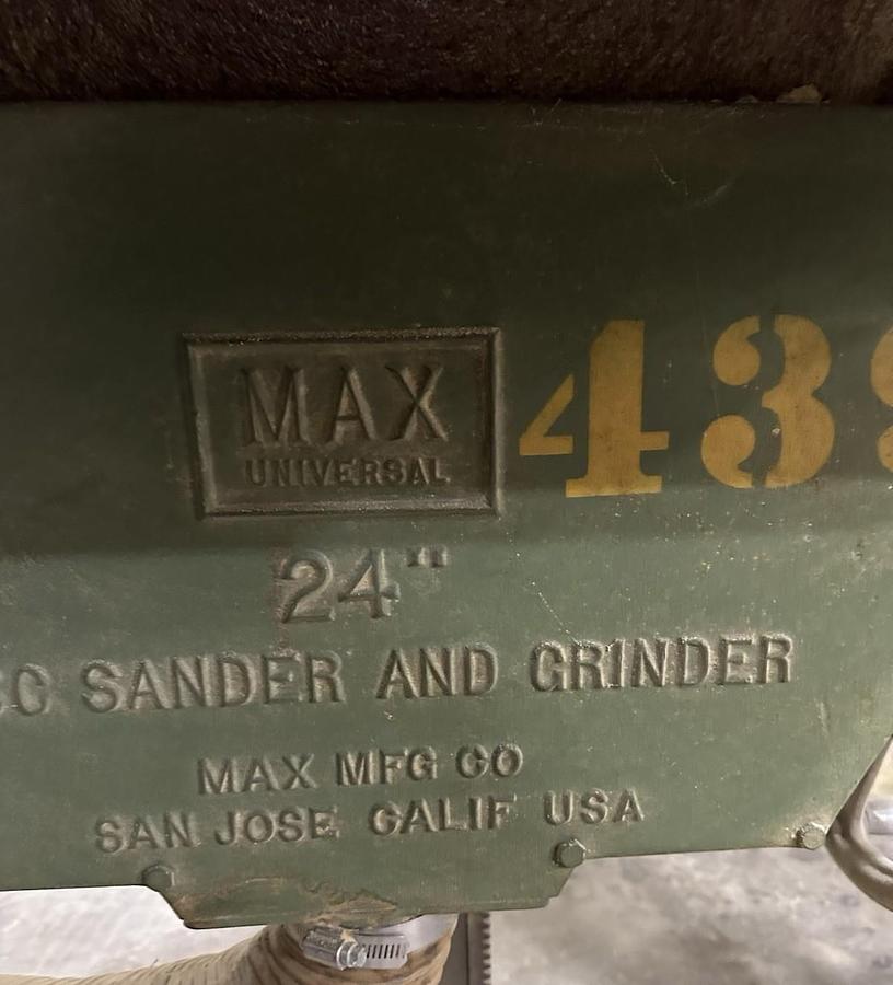 Used Max Universal,24 Inch Disk Sander 230/460V