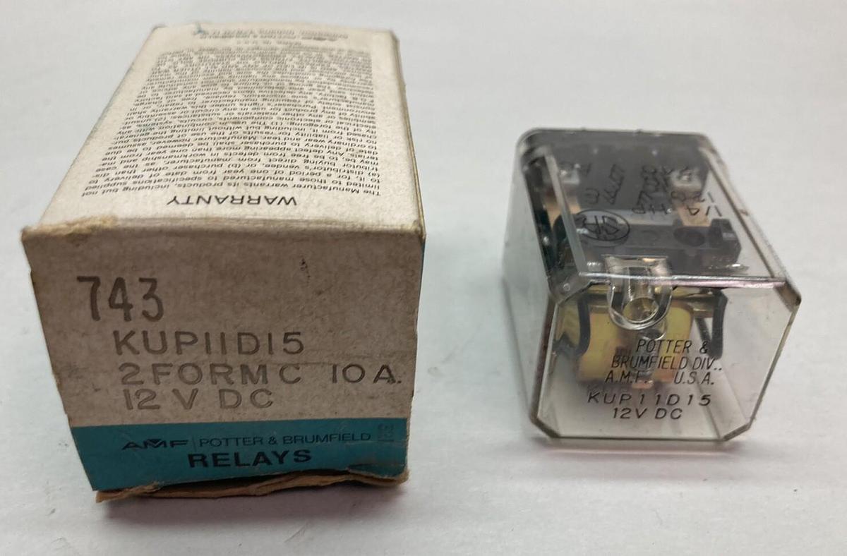 Potter & Brumfield,KUP11D15,Relay 10A 12VDC