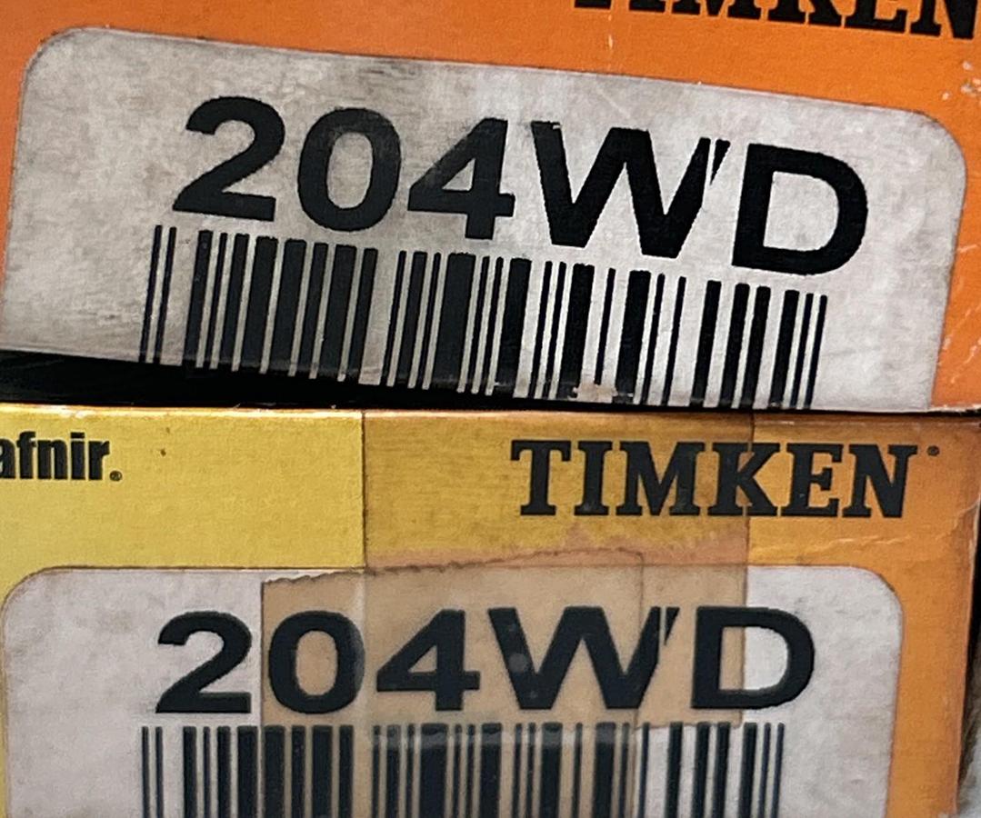 TIMKEN,204WD,BALL BEARING LOT OF 2 NOS