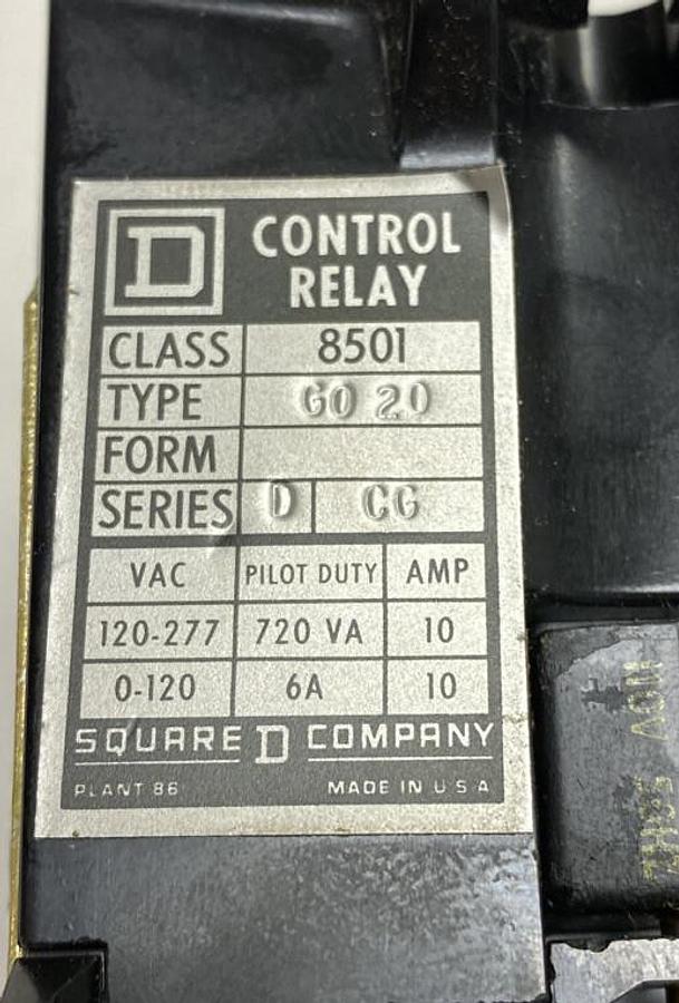 Square D,8501-G020,Control Relay with BG Time Attachment