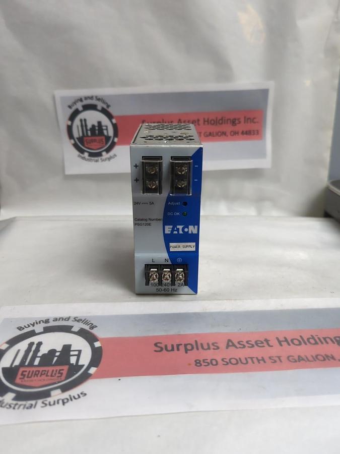 Used EATON,PSG102E,POWER SUPPLY 100-240V 2A 50/60HZ PRE-OWNED