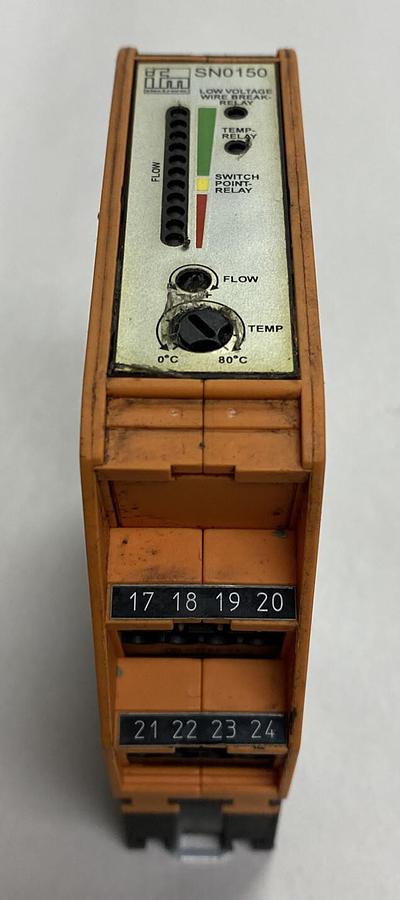 Used IFM Efector,SN0150,Control Monitor Flow Sensor