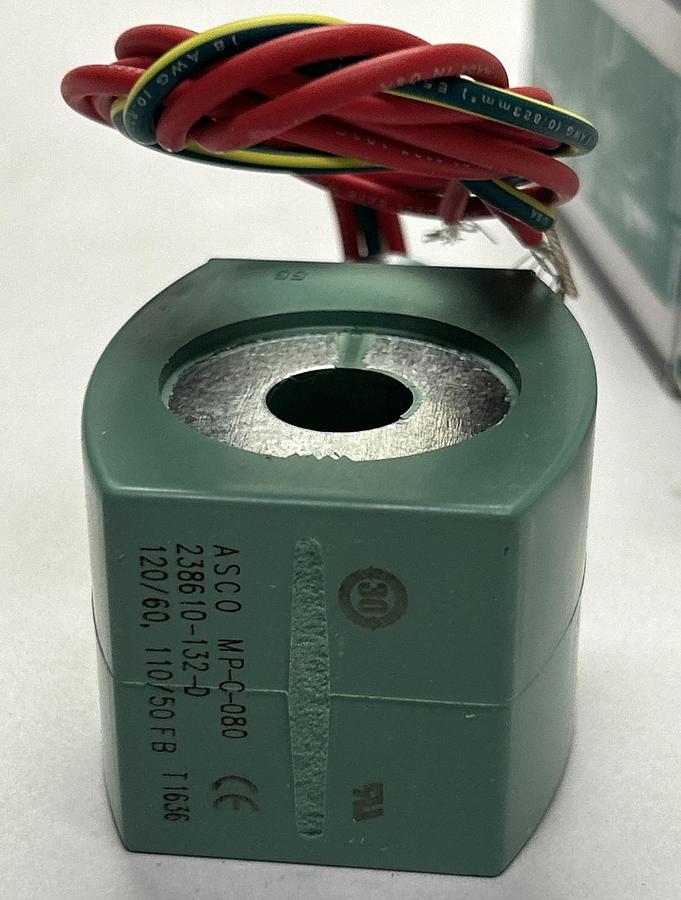 Used ASCO,238610-132-D,SOLENOID VALVE COIL NEW