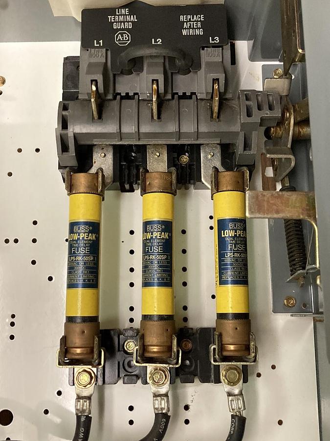 Used Allen-Bradley,2100 2112B,Size 3 Fused MCC 32 INCH Starter Feeder Bucket