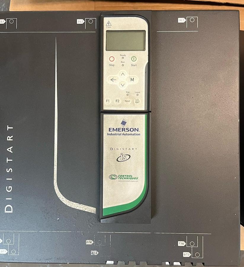 Used EMERSON CONTROL TECHNIQUE,IS360255N-R,DIGISTART IS SOFT STARTER 255A 132kw 180HP