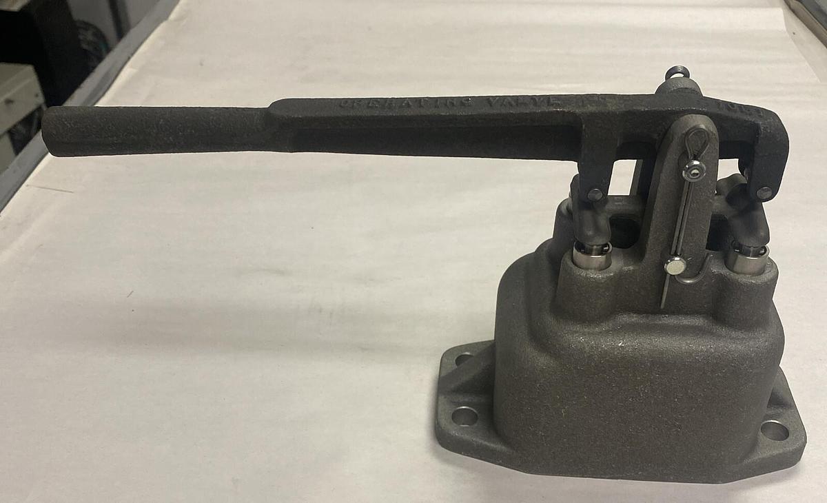 ROSS,3126A5007,HEAVY-DUTY HORIZONTAL HAND LEVER 4-WAY 3-POSITION NOS