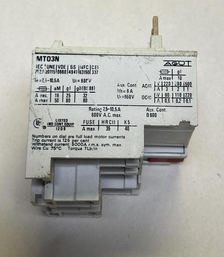 Used AGUT,MT03N,CONTACT BLOCK