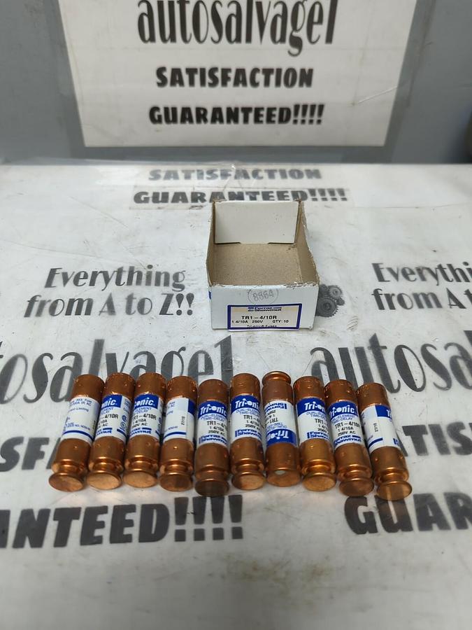 FERRAZ SHAWMUT,TRI-4/10,TRI-ONIC 4/10 AMP FUSE BOX OF 10 NOS