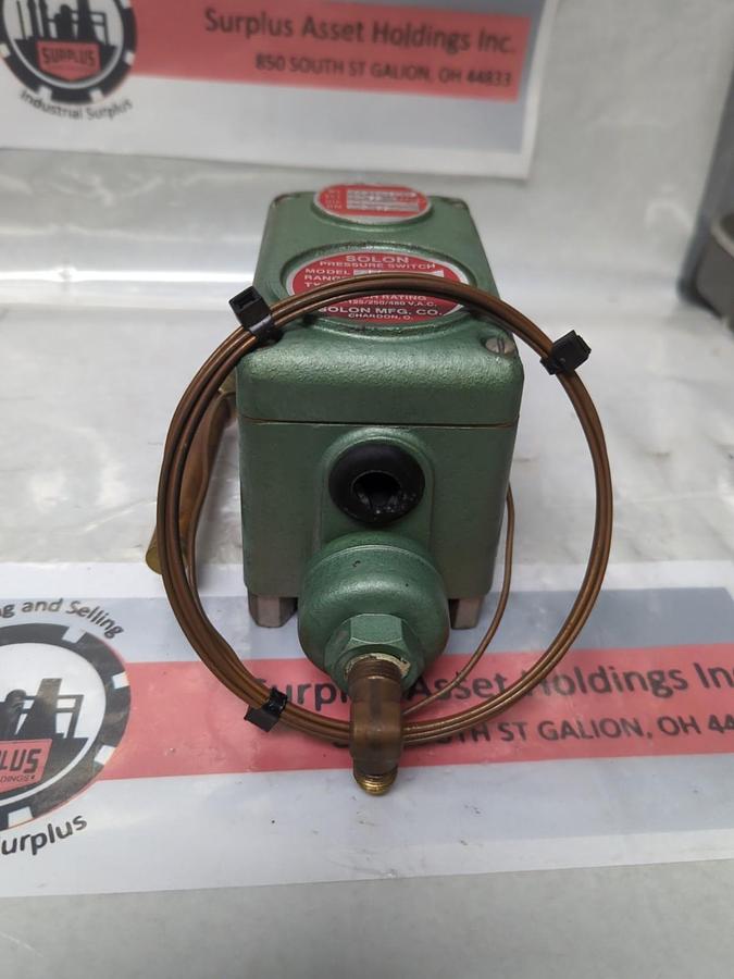 Used SOLON,5PS/32,PRESSURE SWITCH NAMA 4 RANGE 100 DM 9/3/85 PRE-OWNED