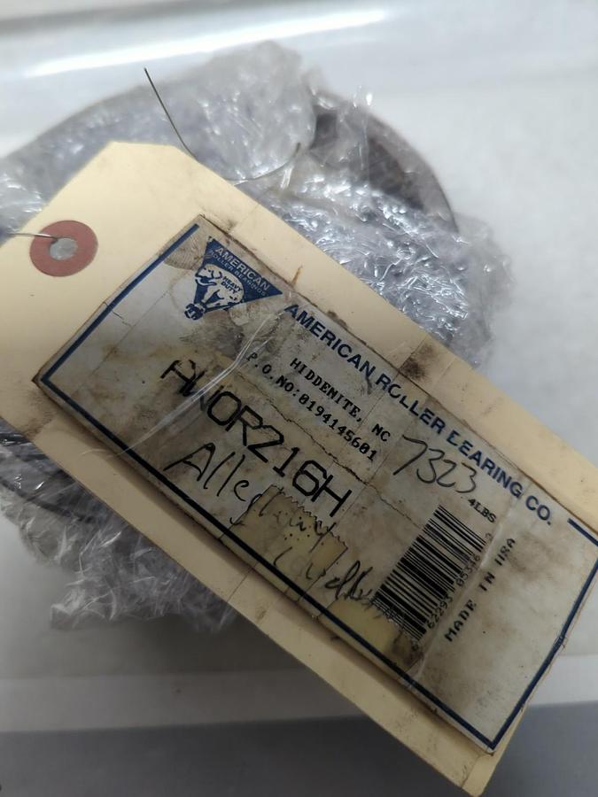 AMERICAN ROLLER BEARING,AWOR216H,CYLINDRICAL ROLLER BEARING MISSING BOX