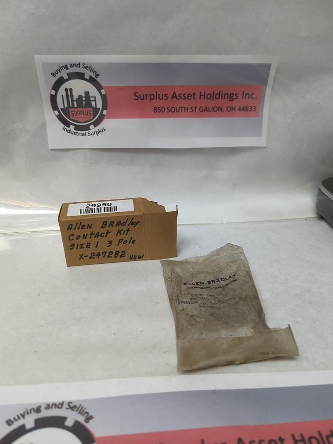 ALLEN-BRADLEY,X-247282,SIZE 1 CONTACT KIT 3-POLE NOS