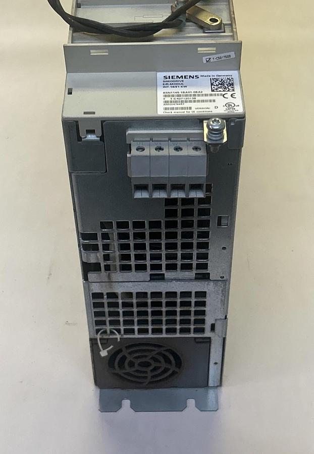 Used SIEMENS,6SN1145-1BA01-0BA2,INFEED/REGENERATIVE FEEDBACK MODULE