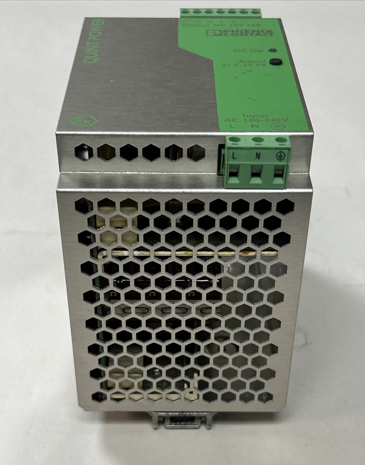 Used PHOENIX CONTACT,QUINT-PS-100-240/24DC/10,POWER SUPPLY 24VDC 10A