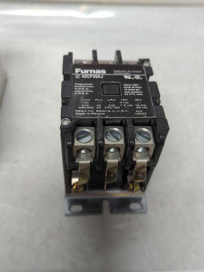 Used FURNAS,42CF35AJ,DEFINITE PURPOSE CONTROLLER 3-POLE PRE-OWNED