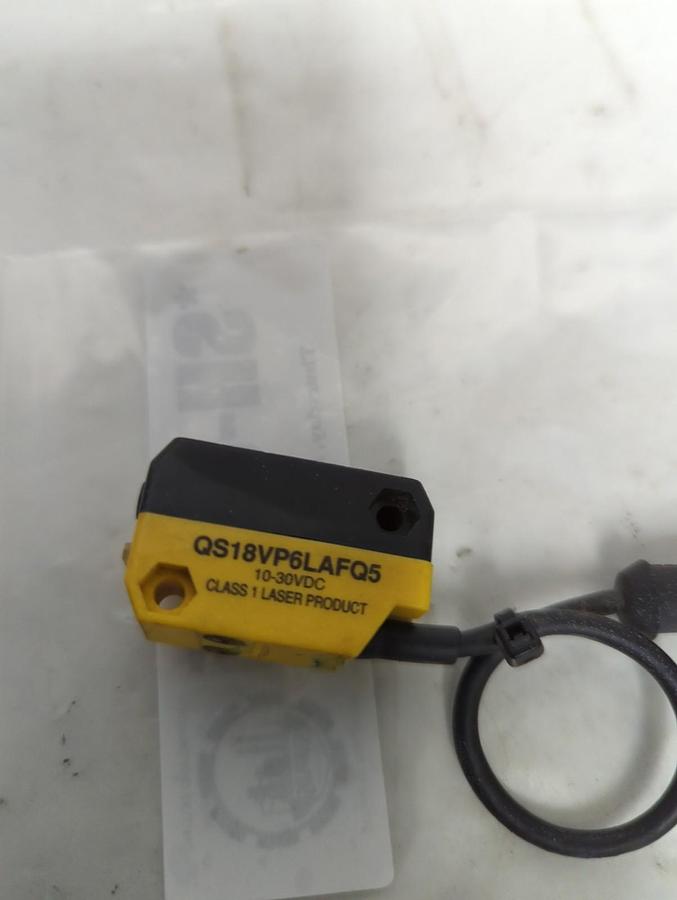 Used BANNER,QS18VP6LAFQ5,PHOTOELECTRIC LASER SENSOR 10-30VDC PRE-OWNED