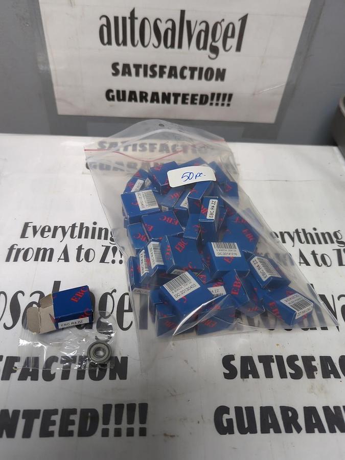 EBC,R4ZZ,SHIELDED MINIATURE BEARING 1/4 INCH BORE 5/8 INCH OD LOT OF 50 NOS