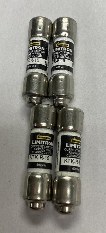 COOPER BUSSMANN,KTK-15,LIMITRON FUSE LOT OF 4 NEW NO BOX