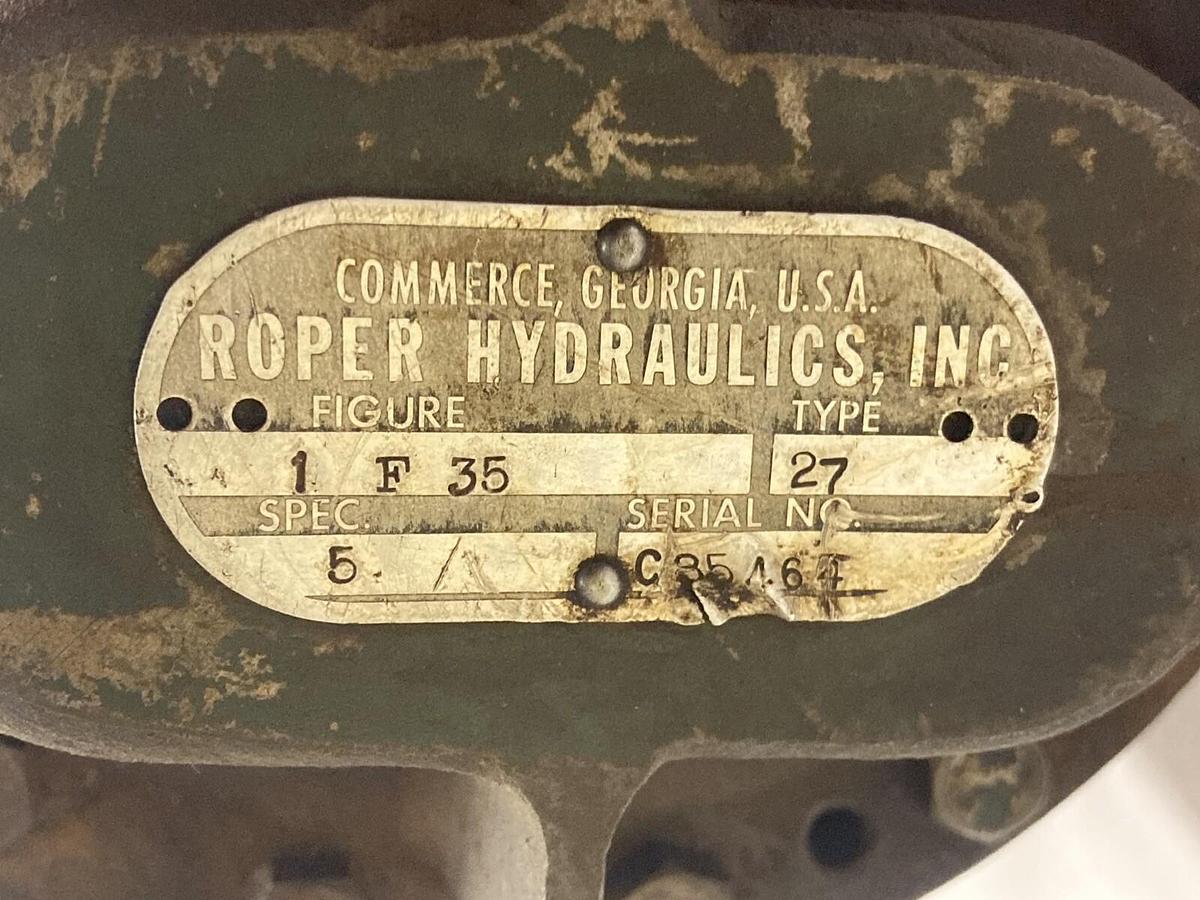 Used Roper,Figure 1F35 Type 27,Positive Displacement Gear Pump