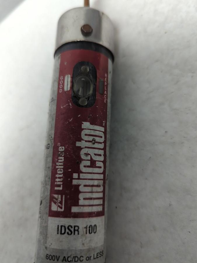 Used LITTELFUSE,IDSR 100,INDICATOR 100 AMP FUSE PRE-OWNED