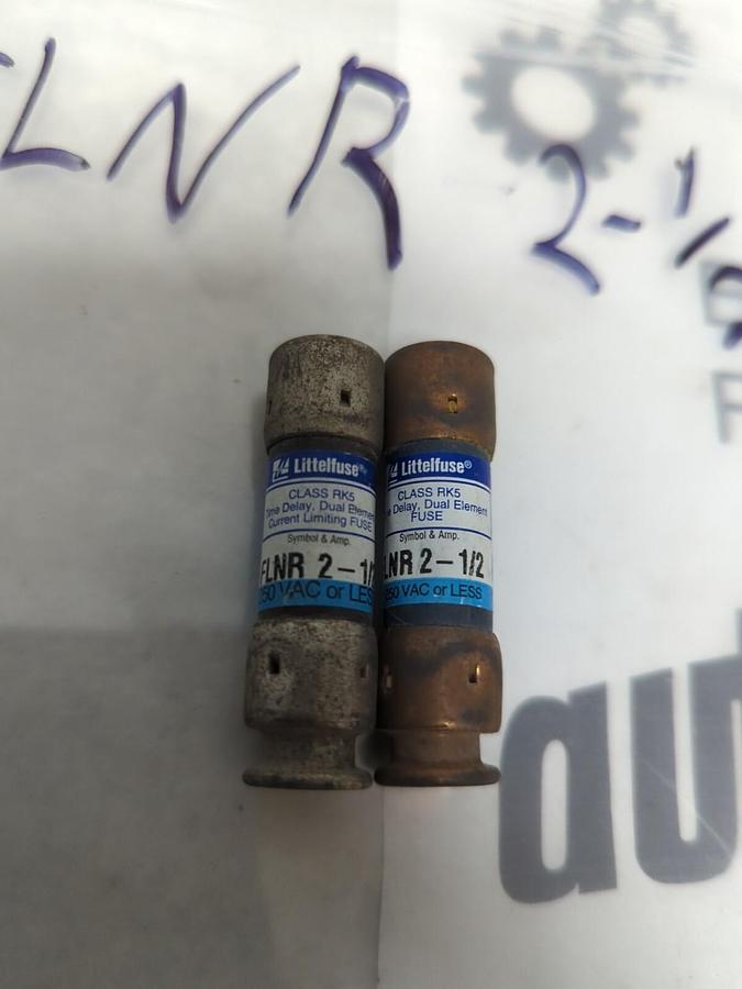 LITTELFUSE,FLNR-2-1/2.CLASS RK5 FUSE LOT OF 2 NOS