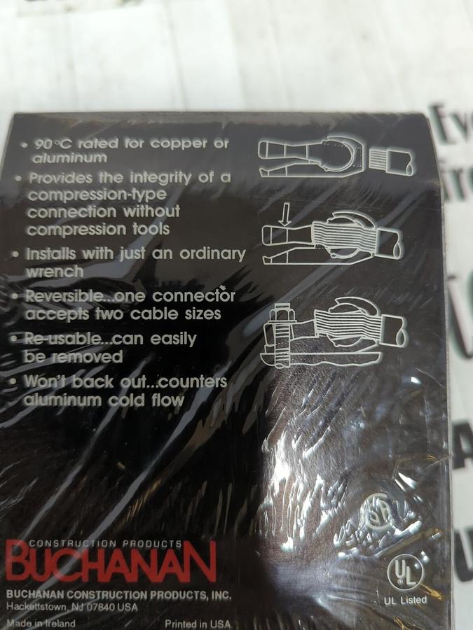 CYTOLOK,CL570,5/8 INCH CABLE CONNECTORS  2 PK CABLE SIZE 800-1000 MCM NEW