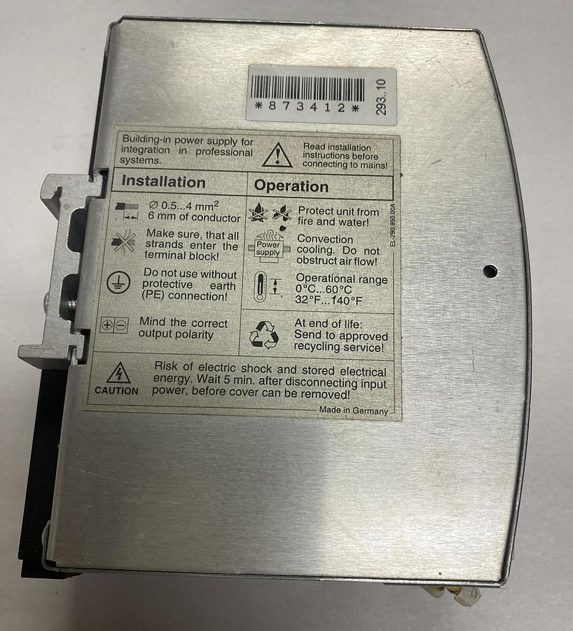 Used Sola,SDN 2.5-24-100,Power Supply 24VDC 2.5A