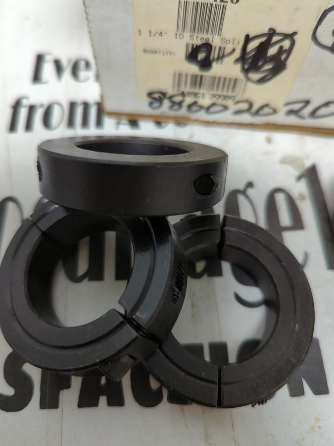 CLIMAX,2C-125 ,2-PIECE CLAMPING COLLAR 1-1/4 INCH .LOT OF 6 NOS