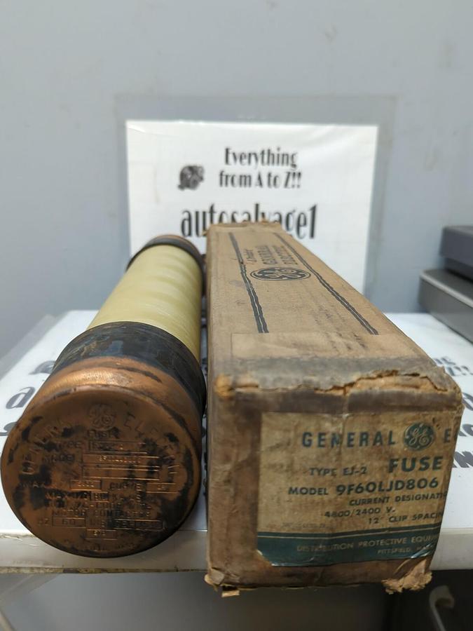 GENERAL ELECTRIC,9F60LJD806,TYPR EJ-2 CURRENT LIMITING FUSE NOS
