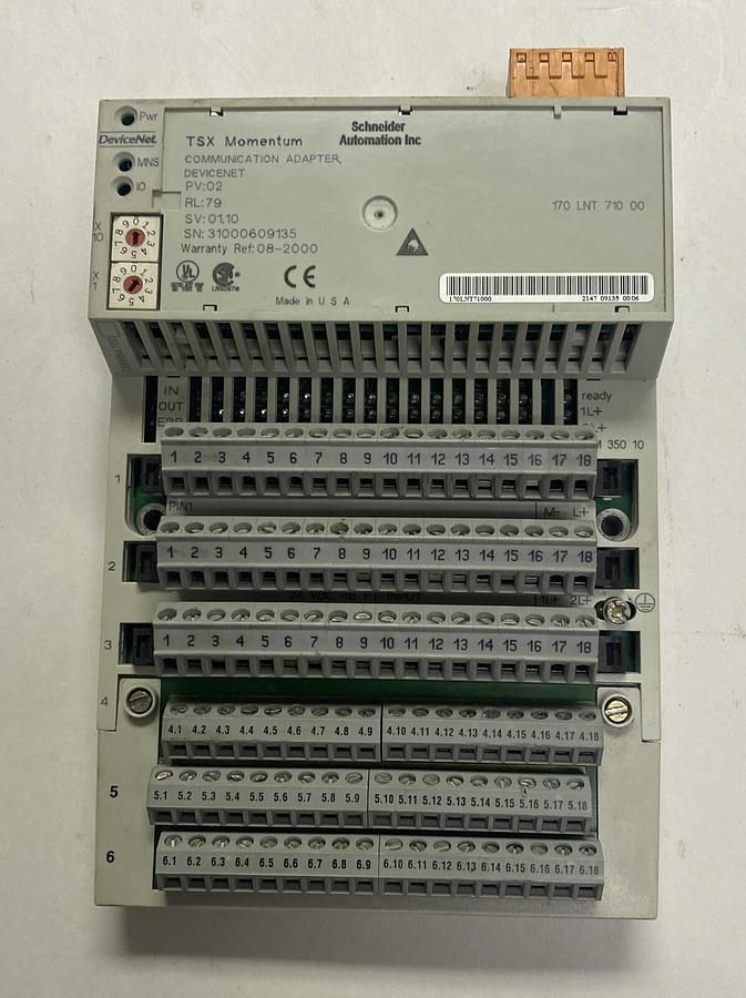 Used SCHNEIDER ELECTRIC MODICON,170ADM35010, COMMUNICATION ADAPTER